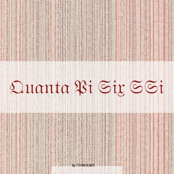 Quanta Pi Six SSi example